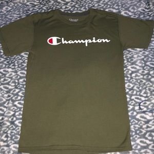 green champion shirt!